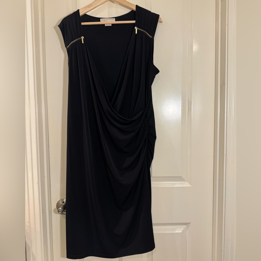 Michael Kors Black Dress with zipper detail Size 2x